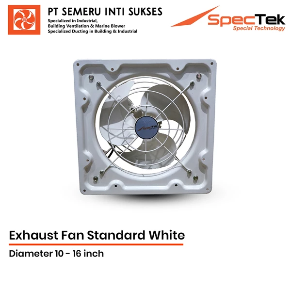 Exhaust Fan Standard White SPECTEK