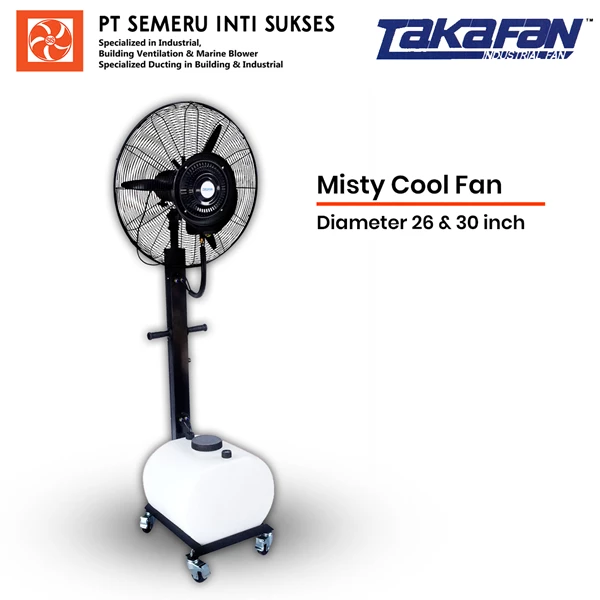 Misty Cool Fan (Tabung Putih) - Kipas Angin Kabut